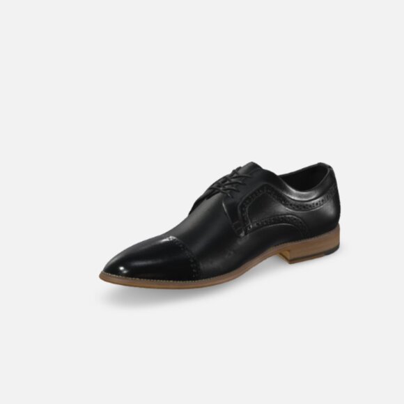 Stacy Adams Men’s Dickinson Cap‑Toe Oxford - Black - Picture 6 of 6